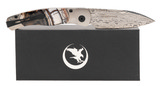 "Nighthawk Custom Damascus and Mamoth Ivory Pocket Knife (K10246)" - 5 of 5