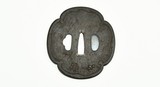 "Iron Tsuba Flower Motif (MGJ107)" - 2 of 2