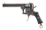 "Rare 18 Shot Lefaucheux Pinfire Revolver (AH8354)"