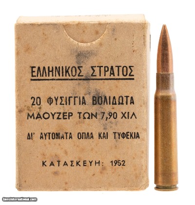 "Western Cartridges 8mm Mannlicher-Schoenauer 20 Rounds (AM1982)"