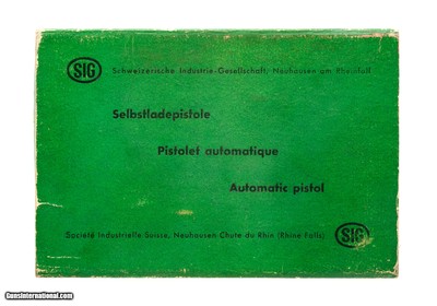 "Sig P210 Factory Green Box (MIS6297)"