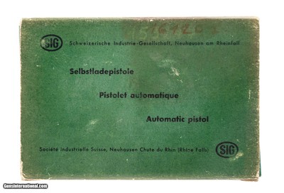 "Sig P210 Factory Green Box (MIS6298)"