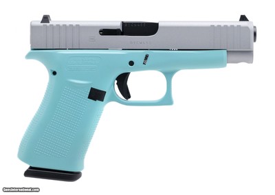 "(SN: BXUV040) Glock 48 Diamond Blue Pistol 9mm (NGZ4735) NEW"