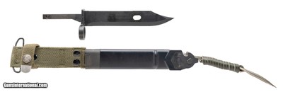 "Stoner assault rifle bayonet & scabbard (MIS70007)"