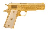 "Colt 1911 Government Custom Gold Plated Pistol .45 ACP (C18955)"