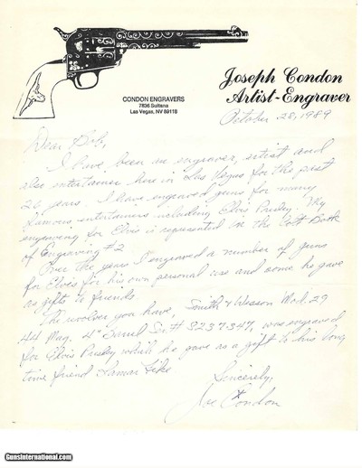 "Elvis Presley Owned Engraved Smith & Wesson 29-2 (PR70269)" - Image 11 of 11