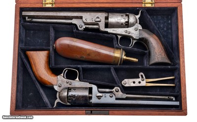 "Double Cased Set of the Colt 1851 Navy Revolvers (AC1195)"