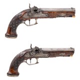 "Pair of German Percussion Pistols by G. Kreisser (AH8866)" - 1 of 15