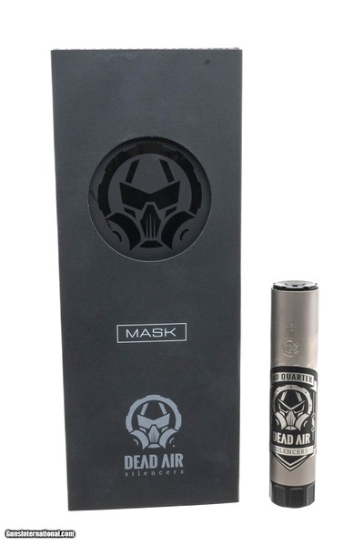 "(SN: MSK-332005) Dead Air Mask Silver Silencer .22 LR Suppressor (NGZ4900) New"