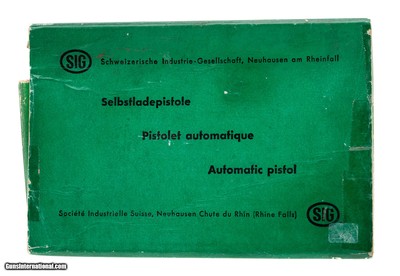 "Sig P210 Factory Green Box (MIS6296)"