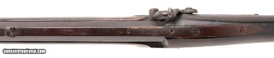 "J. Harder Half stock percussion rifle with Henry Leman Lock plate .45 caliber (AL5975)" - Image 5 of 11