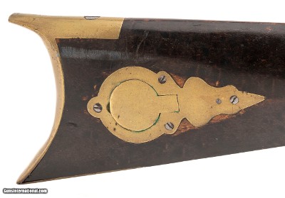 "J. Harder Half stock percussion rifle with Henry Leman Lock plate .45 caliber (AL5975)" - Image 7 of 11