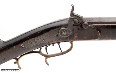 "J. Harder Half stock percussion rifle with Henry Leman Lock plate .45 caliber (AL5975)" - Image 2 of 11