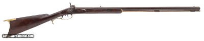 "American half stock percussion rifle “Great Western Gun Works" marked barrel .41 caliber (AL5385)"
