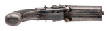 "Rare Four Barrel Box Lock Pistol by J. Lang (AH8752)" - 5 of 7