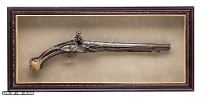"Framed European Horseman’s Flintlock Pistol (AH9017)"