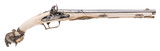 "Victorian Era Dutch Ivory Stocked Flintlock Pistol (AH8881)"