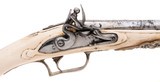 "Victorian Era Dutch Ivory Stocked Flintlock Pistol (AH8881)" - 2 of 8