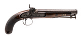 "Large Bore English Percussion Pistol by W Parker (AH8416)" - 1 of 6