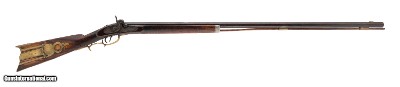 "Mid-19th Century half stock Percussion rifle .40 caliber (AL5941)"