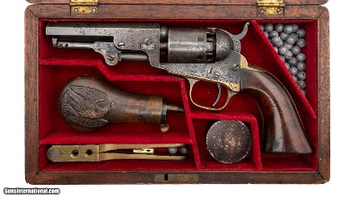 "Cased Presentation Factory Engraved Colt 1849 Pocket Revolver (AC1171)"