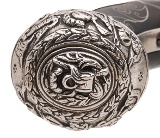 "Beautiful Pair of Gilded and Silver Hall Marked Flintlock Pistols by Richards (AH9018)" - 15 of 15