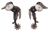 "Jerry Galloway Silver Single Mounted Spurs (MIS70148) CONSIGNMENT" - 1 of 8