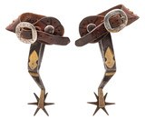 "Vintage Jess Hodge Texas Arrowhead Spurs (MIS70153) CONSIGNMENT" - 1 of 2