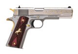 "(SN: GV046964) CNC ""Western Rope"" Colt Government 1911 Pistol .45 Auto (NGZ5899) NEW" - 1 of 3