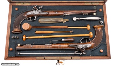 "Beautiful Cased Set of Boutet Pistols Presented to Francois Christophe De Kellerman Duke of Valmy (AH9042)  "
