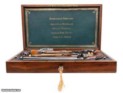 "Beautiful Cased Set of Boutet Pistols Presented to Francois Christophe De Kellerman Duke of Valmy (AH9042)&nbsp; &nbsp; " - Image 19 of 20