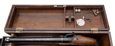 "Beautiful Cased Pair of Christian Ludwig Von Der Fecht Pistols in Vertical Case (AH9024)&nbsp; " - Image 18 of 19