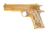 "Colt Custom Gold Engraved Government 1911 Pistol .38 Super (C20903)" - 3 of 10