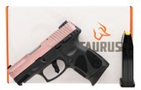 "(SN: AGD190549)Taurus G2C Rose Gold Glitter Pistol 9mm (NGZ5929) NEW" - 3 of 3