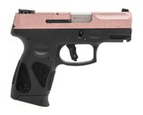 "(SN: AGD190549)Taurus G2C Rose Gold Glitter Pistol 9mm (NGZ5929) NEW" - 1 of 3