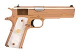 "(SN: GV079349) Colt Custom Gov't 1911 TALO Edition Rose Gold Pistol .38 Super (NGZ2550) NEW"