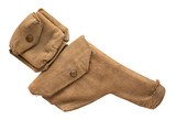 "British Webley Revolver Canvas Holster with Ammo Pouch (MM5804)"