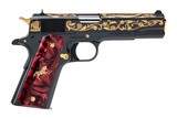 "(SN: GV077143) SK Customs Colt Government 1911 'Santa Muerte' Pistol .38 Super (NGZ5965) NEW" - 1 of 4