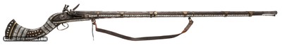 "Highly Decorated Afghan Jezail Flintlock Musket, .62 Caliber (AL10259)"