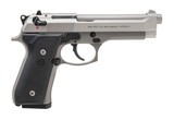 "Beretta 92FS INOX Pistol 9mm (PR73795)" - 1 of 7