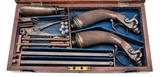 "Cased Pair of Screw Off Barrel Target Pistols by Dooley (AH8762) "