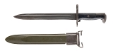 "ORIGINAL WW2 PAL 1943 M1 GARAND 10"" BAYONET W/SHEATH (K10262)" - 2 of 2