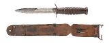 "ORIGINAL WW2 IMPERIAL M3 FIGHTING KNIFE IN 1943 VINER BROS. M6 SHEATH (MEW4323)" - 2 of 2
