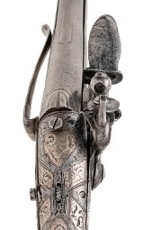 "Beautiful Early Large Scottish Pistol by John Campbell of Doune (AH6514)" - 3 of 8