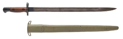 "WW1 1907 BRITISH ENFIELD BAYONET WITH SHEATH (MEW4300)"