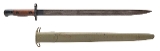 "WW1 1907 BRITISH ENFIELD BAYONET WITH SHEATH (MEW4300)"
