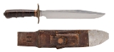 "RANDALL MODEL 1-8 WITH BROWN BUTTON HEIZER SHEATH VIETNAM CARRIED (MEW4304)"