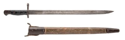 "WINCHESTER WW1 TRENCH GUN 1917 BAYONET WITH ORIGINAL SHEATH (MEW4303)"