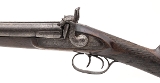 "Antique Belgian Double barrel Percussion Shotgun 10ga (AL9980)" - 6 of 8