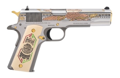 "Colt 1911 Bandera De Mexico Pistol .38 Super (C20385) ATX"